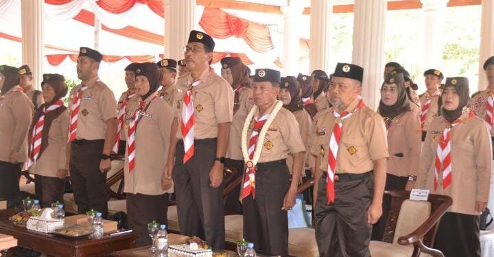 Ketua Harian Majelis Pembimbing Cabang Sambut Tim Visitasi Dan Penilaian Kwarcab Tergiat Tingkat Kwarda Jateng