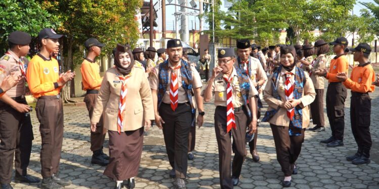 Kwarcab Banyumas Dinilai Tim Kwarda Jateng Dalam Lomba Kwartir Cabang Tergiat