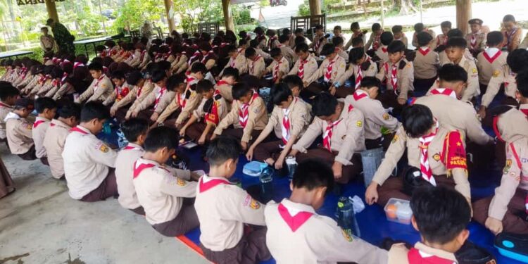 Gudep 24091-24092 Pqngkalan SDIT Raudlatul Jannah Melaksanakan Perkemahan Kepemimpinan