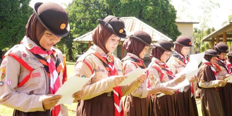 Gudep 24091-24092 Pqngkalan SDIT Raudlatul Jannah Melaksanakan Perkemahan Kepemimpinan