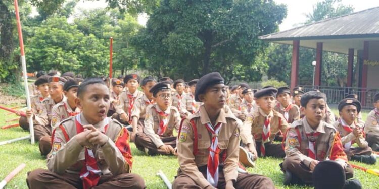 Gudep 24091-24092 Pqngkalan SDIT Raudlatul Jannah Melaksanakan Perkemahan Kepemimpinan