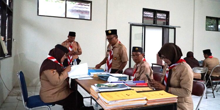Masuk 6 Besar Lomba Kwarcab Tergiat, Purbalingga Terima Tim Penilai Dari Kwarda Jawa Tengah 