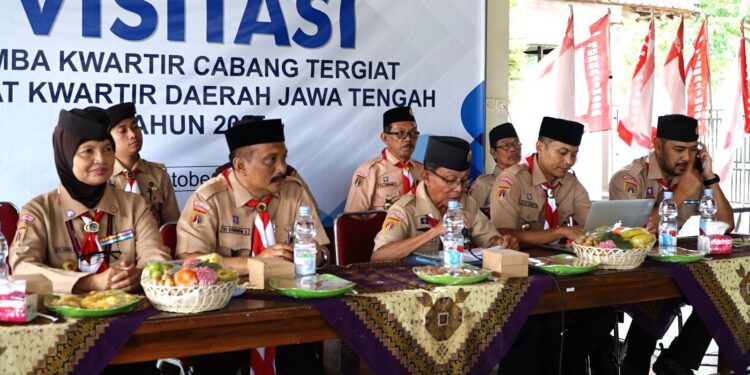 Masuk 6 Besar Lomba Kwarcab Tergiat, Purbalingga Terima Tim Penilai Dari Kwarda Jawa Tengah 