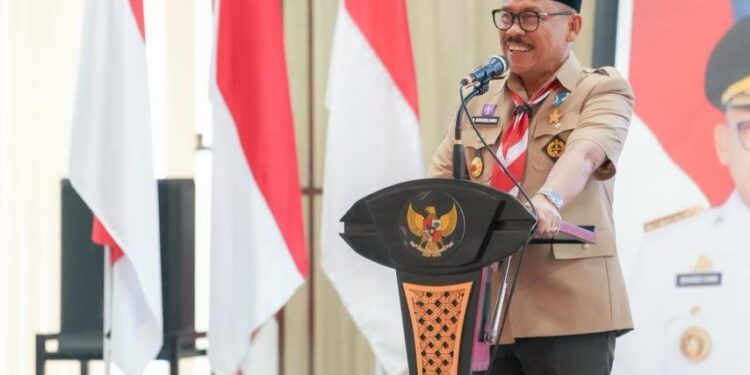 Ketua Kwarnas Budi Waseso Pimpin Pelantikan Pengurus Mabida dan Kwarda Gerakan Pramuka Sulbar Periode 2025-2030
