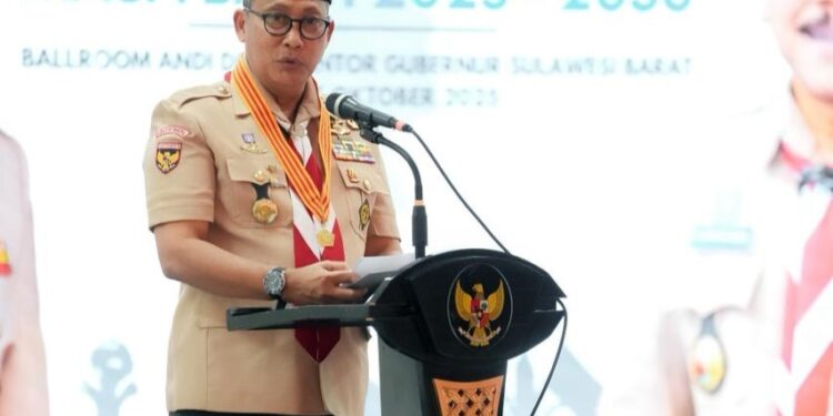Ketua Kwarnas Budi Waseso Pimpin Pelantikan Pengurus Mabida dan Kwarda Gerakan Pramuka Sulbar Periode 2025-2030