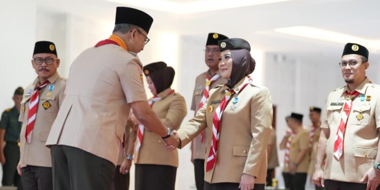 Ketua Kwarnas Budi Waseso Pimpin Pelantikan Pengurus Mabida dan Kwarda Gerakan Pramuka Sulbar Periode 2025-2030