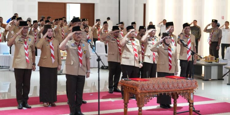 Ketua Kwarnas Budi Waseso Pimpin Pelantikan Pengurus Mabida dan Kwarda Gerakan Pramuka Sulbar Periode 2025-2030