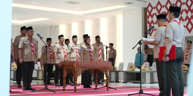 Ketua Kwarnas Budi Waseso Pimpin Pelantikan Pengurus Mabida dan Kwarda Gerakan Pramuka Sulbar Periode 2025-2030
