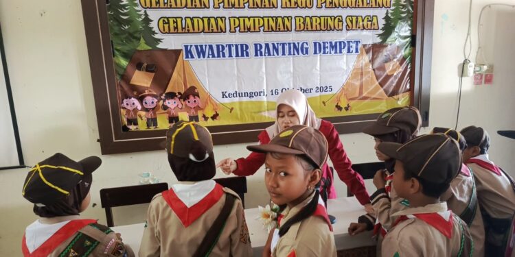 Kwartir Ranting Dempet Kwarcab Demak Gelar Geladian Regu dan Barung, Bentuk Pemimpin Pramuka Handal