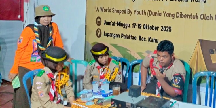 “Gass poll” Pramuka Bone di JOTA-JOTI Kahu, Antusiasme dan Semangat Membara Peserta Jalin Kontak ke Berbagai Daerah