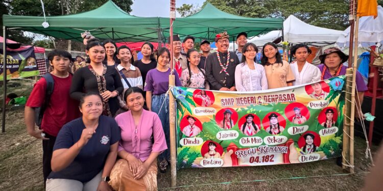 Antusiasme Tinggi! Cok Ace Kunjungi Jambore Cabang Denpasar 2025, Peserta Bangga Bertemu Ka Kwarda Bali