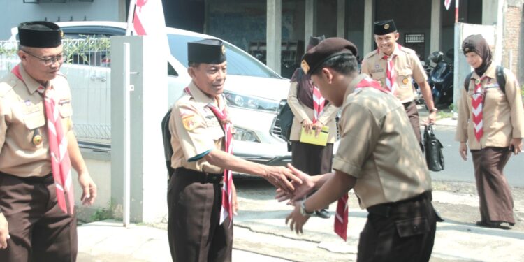Visitasi Penilaian Kwarcab Tergiat Kwarda Jateng di Kwarcab Karanganyar