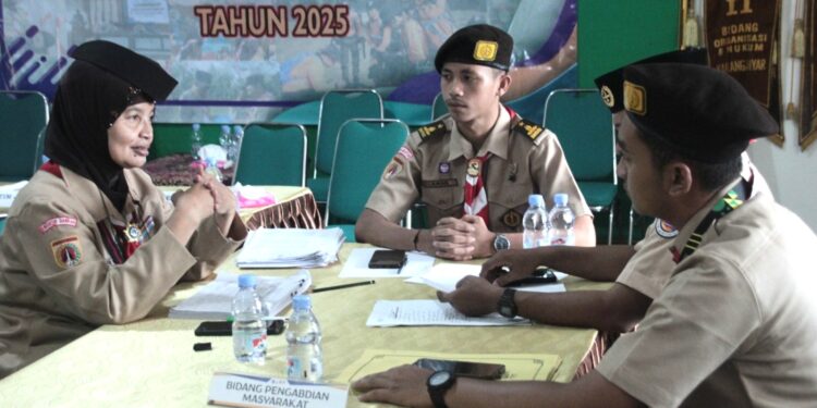 Visitasi Penilaian Kwarcab Tergiat Kwarda Jateng di Kwarcab Karanganyar