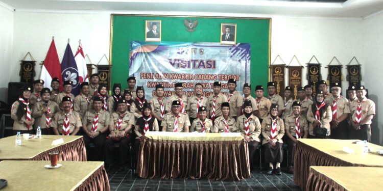 Visitasi Penilaian Kwarcab Tergiat Kwarda Jateng di Kwarcab Karanganyar