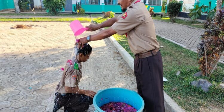 Jelang Musyam, 5 Anggota Pramuka SMAN 19 Bone Resmi Dilantik Menjadi Penegak Bantara