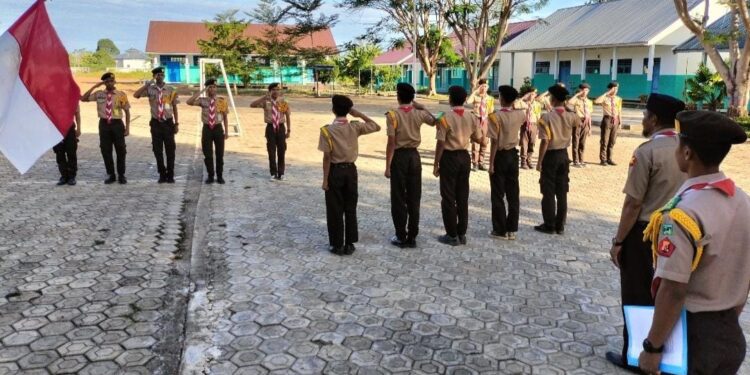 Jelang Musyam, 5 Anggota Pramuka SMAN 19 Bone Resmi Dilantik Menjadi Penegak Bantara