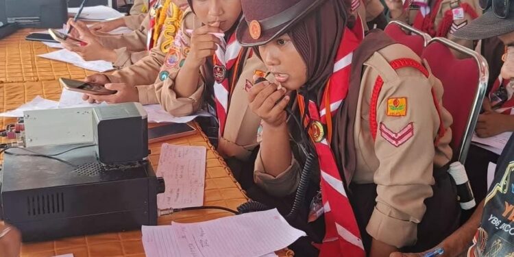Berkah Radio Amatir dan Digital Internet: Penggalang MTs Ar-Rahmah Patimpeng Jemput Skill dan Rezeki Suci di Panggung Jambore