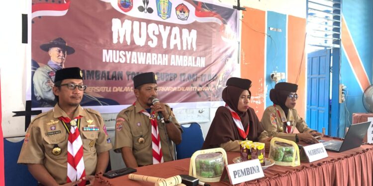 Semangat Regenerasi! Pramuka Ambalan Tomau SMAN 19 Bone Sukses Gelar Musyawarah Ambalan