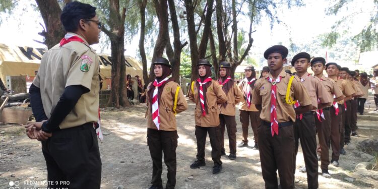 Peserta Lomba Penegak Tangguh (LPT) 2025 Aceh Selatan Mulai memasuki Bumi Perkemahan.