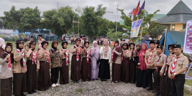 Buka Perkemahan Besar Penggalang Kwarran Binawidya, Ini harapan Kak Sulastri