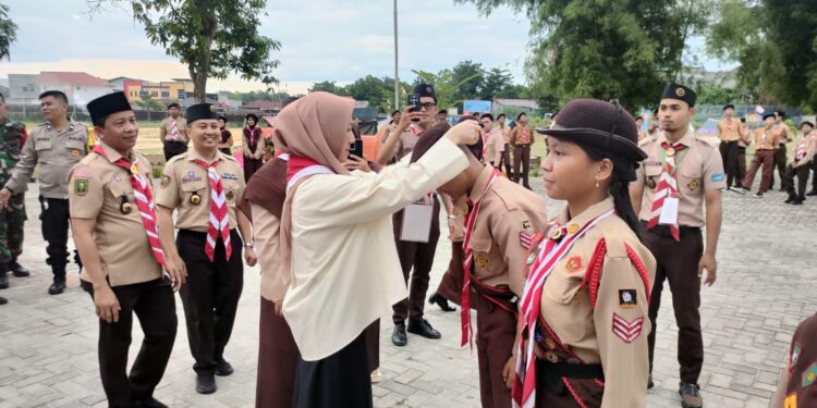 Buka Perkemahan Besar Penggalang Kwarran Binawidya, Ini harapan Kak Sulastri