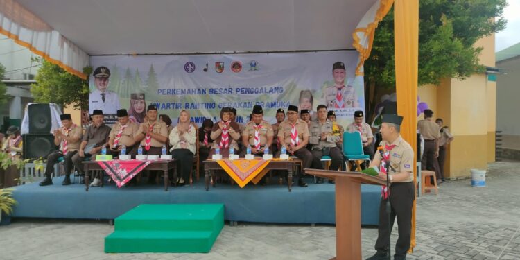 Buka Perkemahan Besar Penggalang Kwarran Binawidya, Ini harapan Kak Sulastri