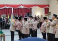 Kwarnas Kukuhkan Mabida, LPK, dan Pengurus Kwarda Riau Masa Bakti 2025–2030