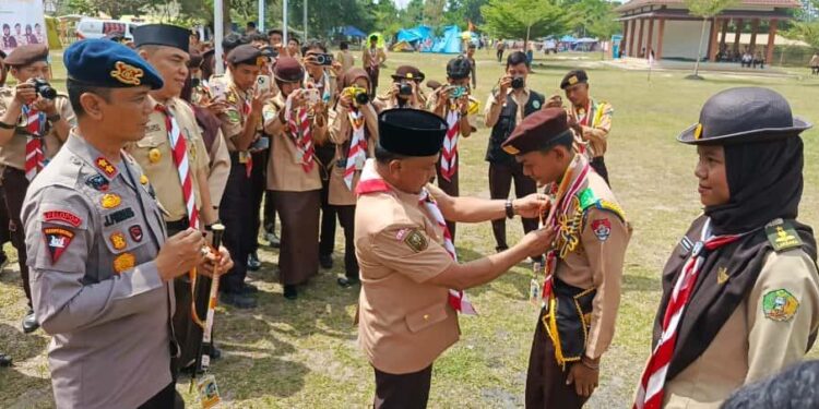 Perkemahan TKP3 VI Tingkat Nasional Resmi Dibuka Kadispora Riau