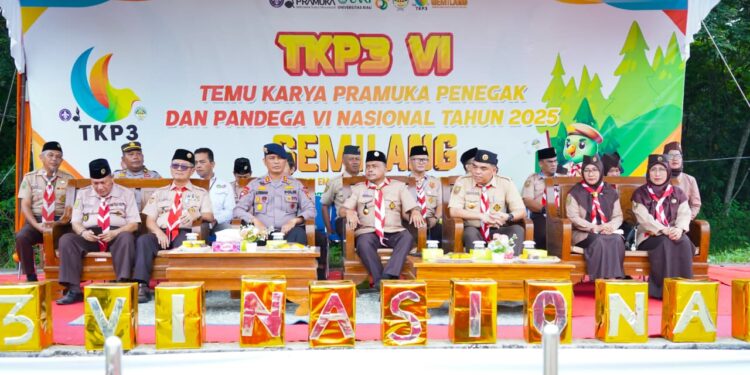 Perkemahan TKP3 VI Tingkat Nasional Resmi Dibuka Kadispora Riau