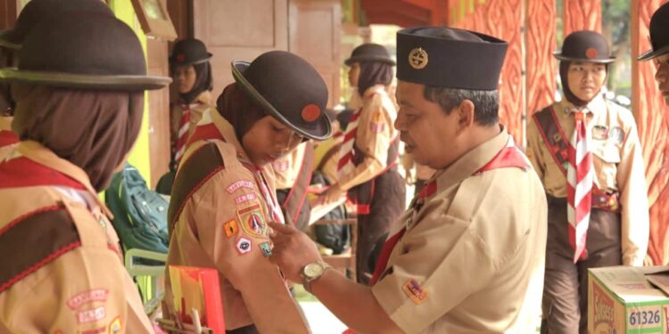 Ratusan Anggota Pramuka Kwarran Kembaran Ikuti Penilaian Pramuka Garuda
