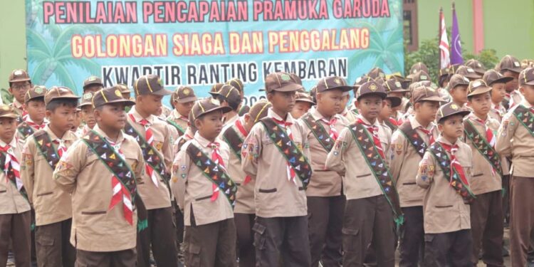 Ratusan Anggota Pramuka Kwarran Kembaran Ikuti Penilaian Pramuka Garuda