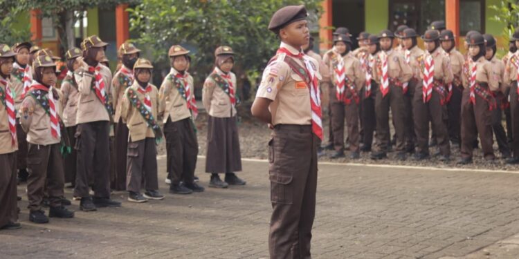 Ratusan Anggota Pramuka Kwarran Kembaran Ikuti Penilaian Pramuka Garuda