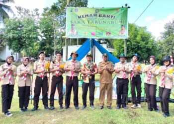 Memupuk Harapan Melalui Kemah Bakti: Aksi Nyata Saka Tarunabumi, Tebar Saprotan Gratis Bangkitkan Semangat Pertanian
