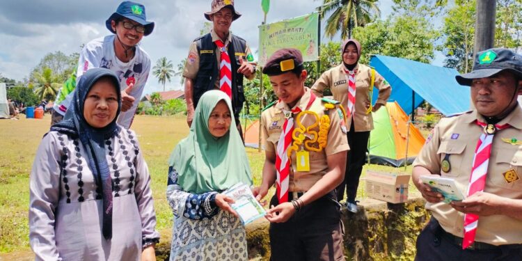 Memupuk Harapan Melalui Kemah Bakti: Aksi Nyata Saka Tarunabumi, Tebar Saprotan Gratis Bangkitkan Semangat Pertanian