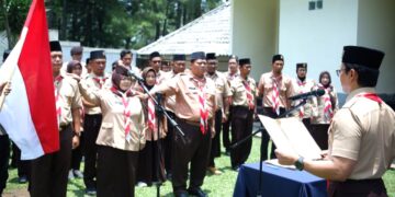 Ketua Kwarcab Bogor Resmi Melantik Pengurus dan LPK Kwarran Tamansari