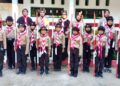 Pramuka SDN 260 Masago Latih Disiplin dan Kekompakan Penggalang SD dalam LKBB Tongkat