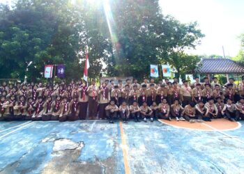 76 Penegak SMK Fatahillah Cileungsi Ikuti Penerimaan Tamu Ambalan 2025