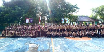 76 Penegak SMK Fatahillah Cileungsi Ikuti Penerimaan Tamu Ambalan 2025