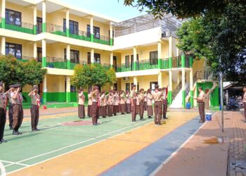 Jadi Tangguh Dan Berkarakter, Pramuka SMK Bina Teknika Cileungsi Lantik Penegak Laksana