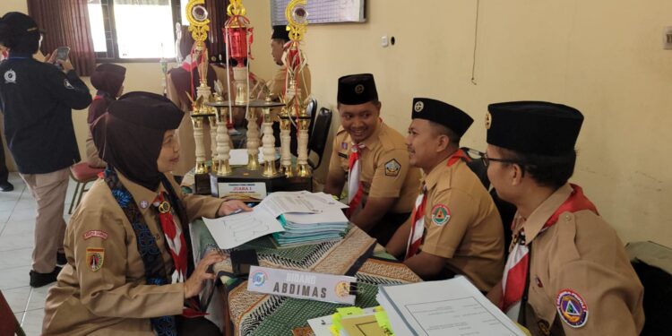 Kwarcab Banyumas Dinilai Tim Kwarda Jateng Dalam Lomba Kwartir Cabang Tergiat