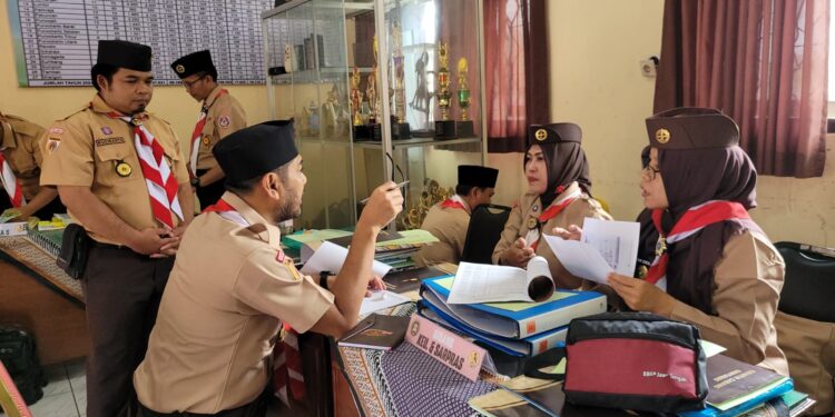 Kwarcab Banyumas Dinilai Tim Kwarda Jateng Dalam Lomba Kwartir Cabang Tergiat