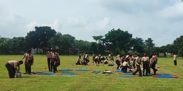 Pramuka Penggalang Kwarran Purbalingga Asah Keterampilan Melalui Lomba Inovasi Kepramukaan 2025