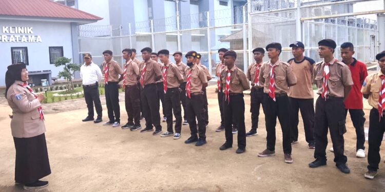 Saka Patriot Kwarcab Kota Tangerang, Lakukan Pelatihan Anggota Gugus Depan 01243 Lembaga Pemasyarakatan (Lapas) Kelas I Tangerang