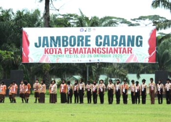 Jambore Cabang Pematangsiantar Tahun 2025 Resmi Dibuka, Ratusan Pramuka Penggalang Tumpah Semangat di Bumi Perkemahan Tombak Sakti