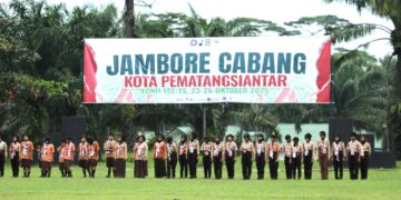 Jambore Cabang Pematangsiantar Tahun 2025 Resmi Dibuka, Ratusan Pramuka Penggalang Tumpah Semangat di Bumi Perkemahan Tombak Sakti