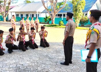 Jelang Musyam, 5 Anggota Pramuka SMAN 19 Bone Resmi Dilantik Menjadi Penegak Bantara