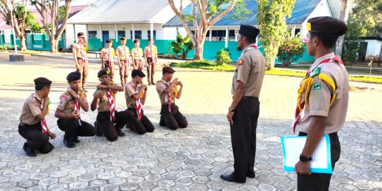 Jelang Musyam, 5 Anggota Pramuka SMAN 19 Bone Resmi Dilantik Menjadi Penegak Bantara