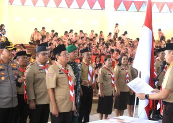Pelantikan Pengurus Mabicab, Kwarcab, dan Lembaga Pemeriksa Keuangan Gerakan Pramuka Toraja Utara Berlangsung Khidmat