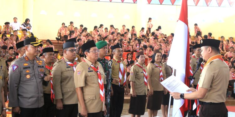 Pelantikan Pengurus Mabicab, Kwarcab, dan Lembaga Pemeriksa Keuangan Gerakan Pramuka Toraja Utara Berlangsung Khidmat