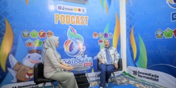 Wakil Gubernur Gorontalo Uji Coba Podcast di Media Center Peran Saka Nasional 2025
